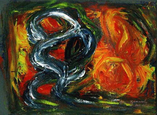 RTS - NO.56, by Zammerly, Circa 2004, painted in Dubai, UAE. Acrylic on special paper, 12 in. x 10 in.. Original Price $10,000.00.
-----------
For Sale here is a Giclee Print (unsigned and unnumbered), 20 in. X 24 in., Free Shipping to selected countries!